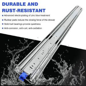 Side Mount Industrial Slides Wear Resist Full Extension Ball Bearing Rails Professional Drawer Runners for Furniture Hardware
