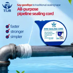 L55 80m pipe sealing tape, multi-purpose PTFE tape, thread sealant, for water and gas leak repair, kitchen and bathroom fittings