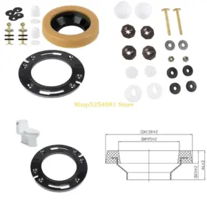 AXYC Flat Toilet Flanges Accessory Toilet Installation Plate for Easy Bathroom Repairs