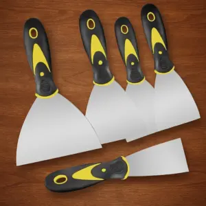 Stainless Steel Putty Knife | Single or 4-Piece Set | Heavy Duty Scraper for Drywall, Painting & Home Repair