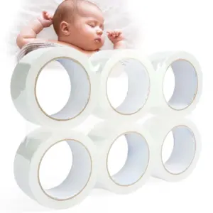 2.6mil No Noise Packing Tape, 48mm x 100m, Heavy Duty Silent Packing Tape for Moving, Storage, and Packaging
