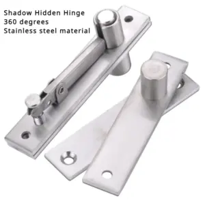 360-degreeStainless Steel Pivot Heavy Duty  Rotating Shaft Wooden Door Hinge Shaft Murphy Positioning Door Shaft Hidden Axis