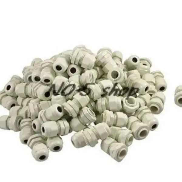 100Pcs M14x1.5 Cable Range 4-8mm Waterproof  Cables Glands Connector White or Black