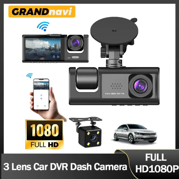 1080P Dual camera Dash Cam for cars,Front And Inside,car camera with IR Night Vision,Loop Recording,wide angle Car DVR Came