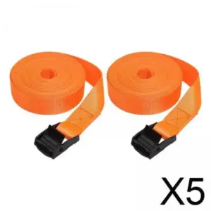 5x 2x Tie Down Straps, Lashing Straps Luggage Straps Premium Cam Buckle Tie Down Straps Car Roof Rack Belts for Car Roof Rack