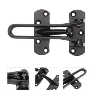 Swing Bar Door Lock Zinc Alloy Heavy Duty Front Door Security Bar for Hinged Swing-in Doors French Doors Cabinets Hotel Home