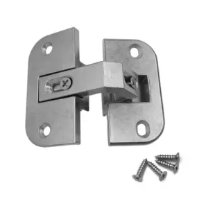 Zinc Alloy Pie Cut Corner Hinge Concealed Heavy Duty Load-Bearing Hinge Soft Close Adjustable Bifold Doors Connector Corner