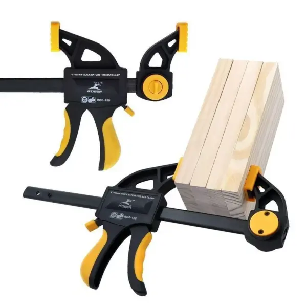 6/12Inch Wood Working  F Clamp Clip Quick Ratchet Clip Heavy Duty Woodworking Bar Clamps Kit  DIY Carpentry Hand Tool Gadget