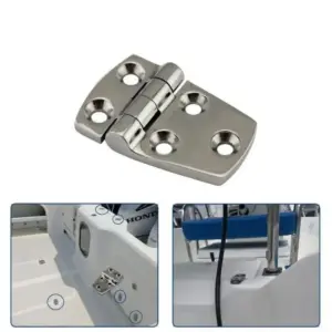 2pcs Stainless Steel Heavy Duty Hatch Casting Hinge 280 Degree Rotation Mirror Polished Short Side Door Hinge with 5 Holes