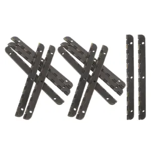 12Pcs Continuous Alloy Piano Hinges 4 Rounded Corner Heavy Duty Cabinet Hardware Jewelry Box DIY Craft Wood Door Repair Hinges