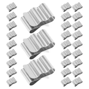 30Pcs Solar Panel Clip Metal Cable Organizer Spring Mounting Clamps for Photovoltaic Installation Electrical Wiring Cord