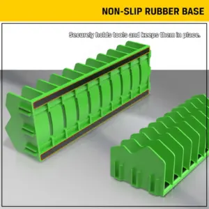 Plier Organizer Rack 10-Slot Tool Organizer with Non-Slip Rubber Base Tool Drawer Toolbox Storage Workshop Accessories