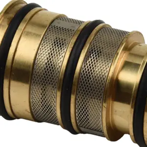 Maintain Water Temperature Stability with Brass Replacement Thermostatic Cartridge for Shower Mixer Valve, Push Fit Design
