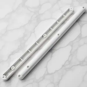 2Pcs 12 Inch Plastic Drawer Slides Smooth Full Extension Drawer Rails for Cabinet Kitchen Dresser Side Mount Sliders