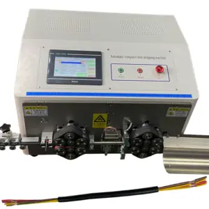 Automatic Wire Stripper Machine Touch Screen for Multicore Cable Jacket & Inner Insulation Peeling for Harness HS-BX908