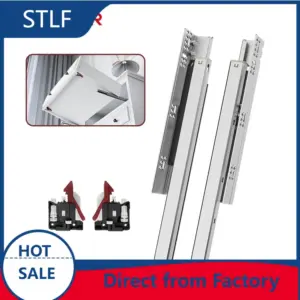 STLF  Full Extension 3D Adjustable  Undermount Drawer Slides Soft Closing Concealed Drawer Runner for Kitchen