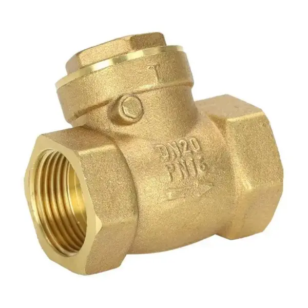 1/2" 3/4" 1" 1-1/4" 1-1/2" BSP Female Thread Brass Swing Check Valve One Way Non-return Valve for Water Brass Horizontal Check