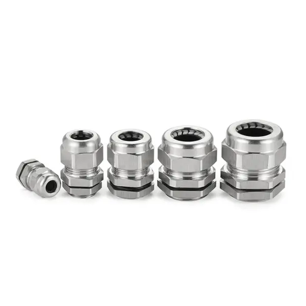 304 Stainless Steel Waterproof Cable Gland IP68 PG7 PG9 PG11 M12 M16 M18 M20 Metal Joint PG13.5 M8 M10 Cable Fixing Seal