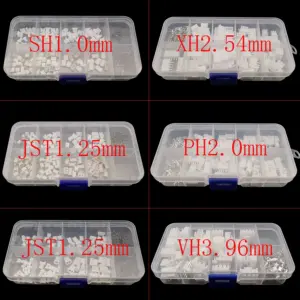 1box PH 2.0mm XH 2.54mm JST 1.25mm SH 1.0mm VH 3.96mm Pitch Terminals Crimping Male Plug Female Socket Connector Kit