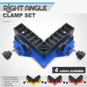 90 Degree Right-Angle Clamp Quick Release Right Angle Corner Clamp Securing Panels Square Clamp Angle Clamps Fastening Work