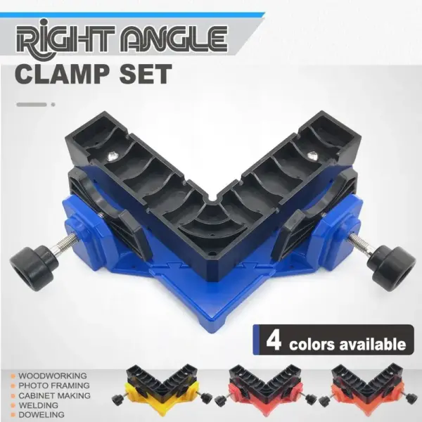 90 Degree Right-Angle Clamp Quick Release Right Angle Corner Clamp Securing Panels Square Clamp Angle Clamps Fastening Work