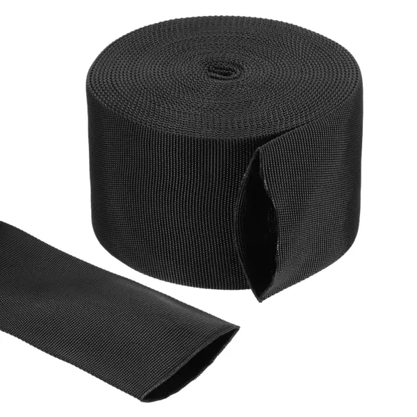 2/6/8M Nylon Protective Hose Sleeve Cable Cover Sheath Hydraulic Hose Protector Wrap for Welding Cord Tig Torch Hydraulic Black