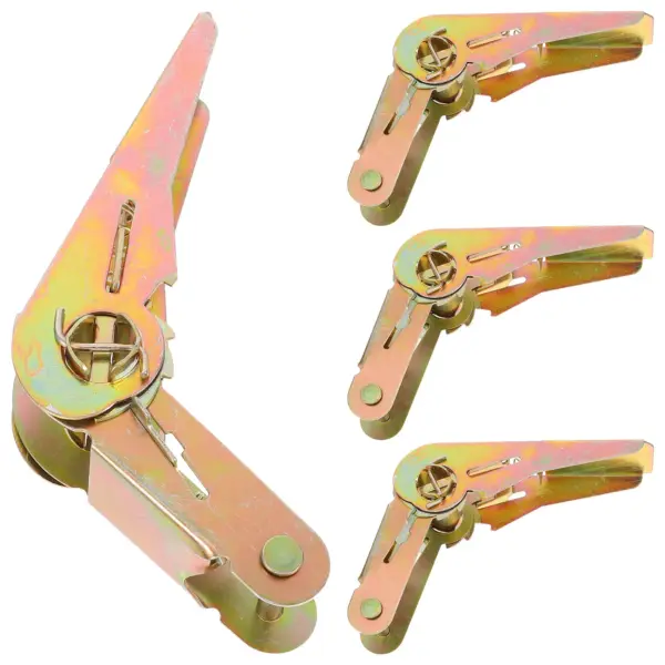 4Pcs Ratchet Strap Buckle Only Heavy Duty Tie Down Fastener Strong Wear Resistant Buckle for Truck Trailer Rv Camping Cargo