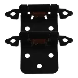 2Pcs Steel Self-Closing Hinges Half-Overlay Design Heavy Duty Cabinet Hinges for Trailer Cupboard Doors Furniture