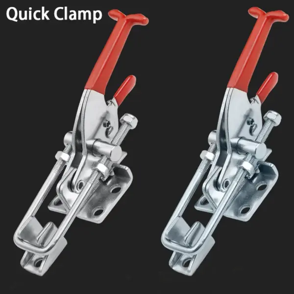 304 Stainless Steel / Iron galvanized Quick Fixture Adjustable Buckle Lock Clamp Box Buckle Horizontal Fixture Door Bolt Clamp