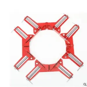 4pcs 90 Degree Right Angle Clamp Multifunction Picture Frame 100MM Mitre Clamps Corner Holder Sawing Clip for Woodworking Tool
