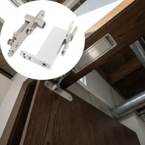 360 Degree Rotating Door Pivot Hinges Hydraulic Automatic Metal Heavy Duty Invisible Door Hinges Soft Close Spring