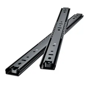 8-20 Inch Cold Rolled Steel Drawer Slides - Two-Section Cabinet Sliding Track for Furniture Hardware, Smooth Close Mechanism