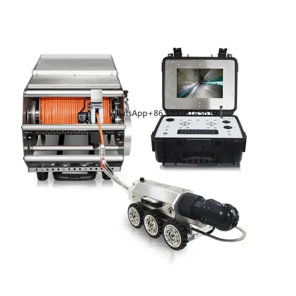 Long Term Warranty Multifunctional Industrial Plumbing Sewer Pipe Inspection Crawler Robot Camera