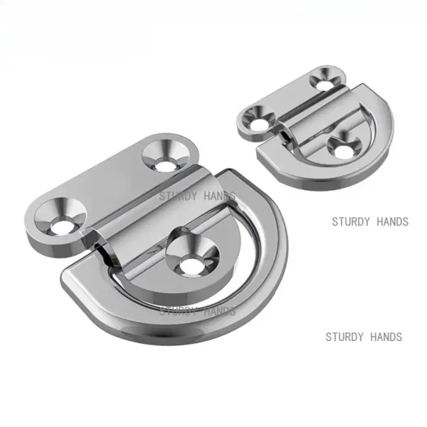 1pcs 304 stainless steel heavy-duty rope tie yacht rope tightener D-shaped buckle marine hardware accessories