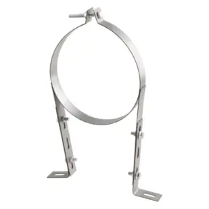 Chimney Pipe Wall Strap,Pipe Bracket Clamp Fixing Split Ring Hanger,B Vent Pipe Bracket Holder for Drainage Pipe,Winter,Stove