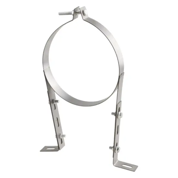 Chimney Pipe Wall Strap,Pipe Bracket Clamp Fixing Split Ring Hanger,B Vent Pipe Bracket Holder for Drainage Pipe,Winter,Stove