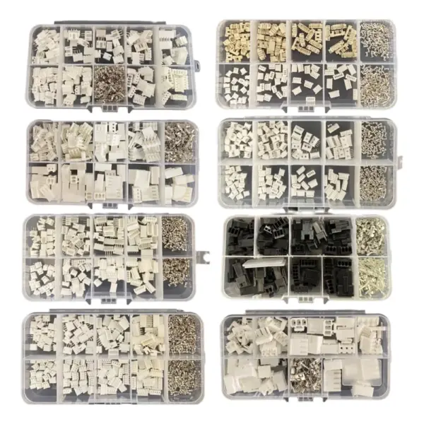 1Box JST 1.25 PH 2.0mm /SYP/SM/XH 2.54mm / VH 3.96mm Pitch Male Female Terminals Kit Plug Plastic Housing Header Crimp Connector