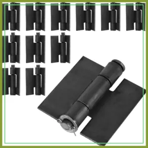 Heavy Duty Weld On Hinges 4.4" x 4" Steel Butterfly Hinges 5mm Thick 270° Rotation for Gates Doors Trailers 12 Pack