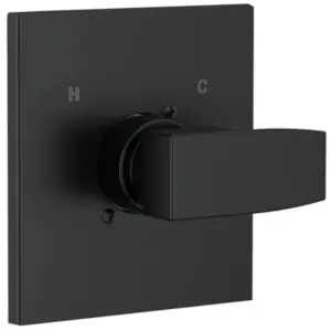 Replacement for Delta 13/14 Series Shower Valve Trim Kit Black Shower Handle Set for Delta R10000 Valve Cartridge and Valves No