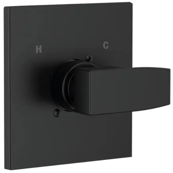 Replacement for Delta 13/14 Series Shower Valve Trim Kit Black Shower Handle Set for Delta R10000 Valve Cartridge and Valves No