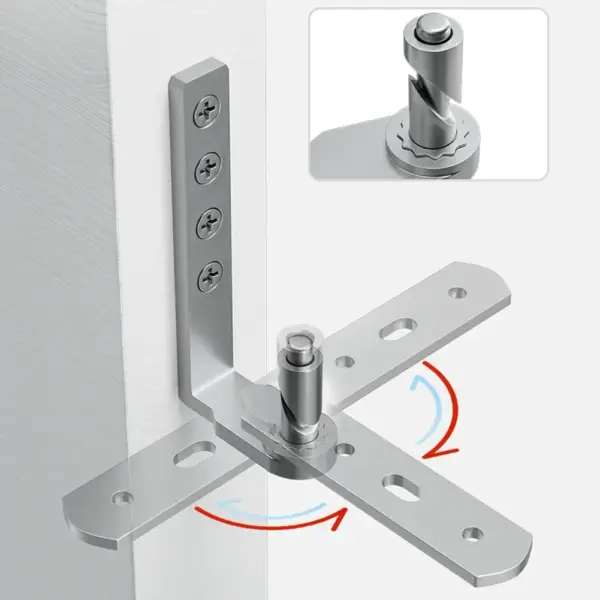 For Room Automatic Rebound Wooden Door Hinge Hardware Stainless Steel Pivot Door Hinge Heavy Duty 360 Degree Rotating Shaft