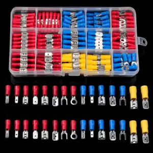 280pcs Wire Connectors Kit Insulated Terminals Spade Connector Cable Crimp with 4 in 1 Stripper Cold Pressed