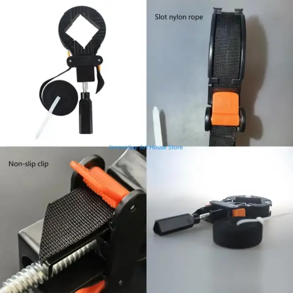 E1PC Woodworking Strap Clamp Adjustable Corner Clamp Band Strap Woodworking Tool