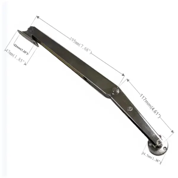 200N Heavy-Duty Upward Flap Door Air Pressure Lever Random Stop Furniture Hinge Soft Closing Slow Closing Cover Support HomeTool