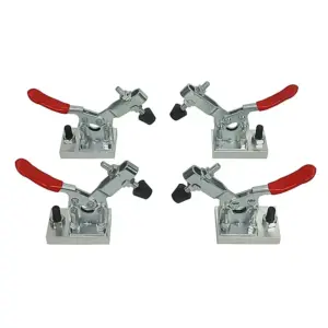 y 4pcs/set Horizontal Toggle Clamp 90Kg Quick Release Tool Horizontal Clamps Hand New Heavy Duty Tooling Accessory CNC Woodwork