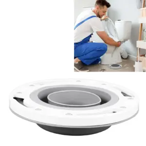 Universal Toilet Flange Silicone ABS Toilet Flange Replacement for 4in 5in Special 3in Waste Pipe Gray Home Toilet Accessories