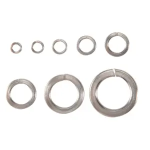 【Party-Decoration】Spring Lock Washer,304 Stainless Steel Spring Lock Washer Assortment Set (410-Pcs,8-Size)