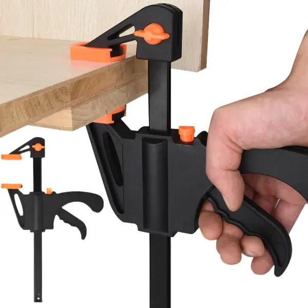 Woodworking Work Bar F Clamp Clip Kit WoodWorking DIY Quick Ratchet Release Speed Squeeze Carpentry Gadget Hand Tools