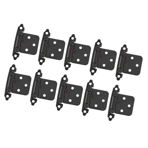 10Pcs Cabinet Door Hinges Self Closing Hinge Easy to Install Quiet Smooth Close Heavy Duty Semi Concealed Versatile Accessory