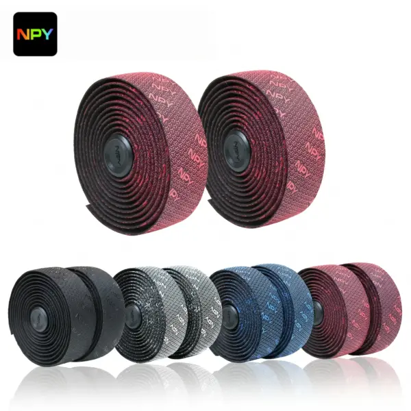 NPY Road Bike Tapes Silicone Bike Handlebar Cover Soft Anti-slip Bike Handlebar Tapes Band Racing Bicycle Handle Strap